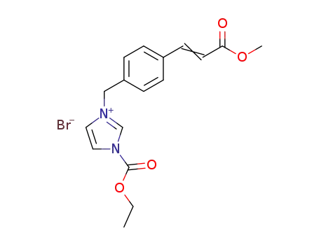 1-ethoxycarbonyl-3-<4-(2-methoxycarbonylvinyl)benzyl>imidazolium bromide