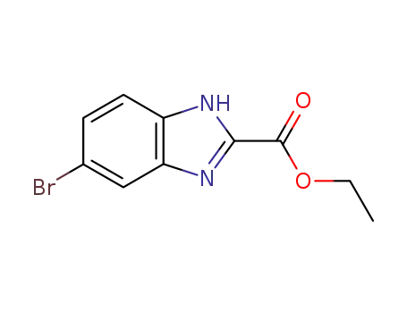 Molecular Structure of 144167-50-0 (5-BROMO-1H-BENZIMIDAZOLE-2-CARBOXYLIC ACID ETHYL ESTER)