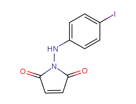 Molecular Structure of 61442-12-4 (1H-Pyrrole-2,5-dione, 1-[(4-iodophenyl)amino]-)