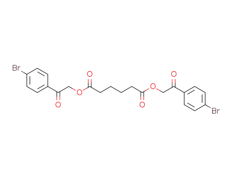 Molecular Structure of 3013-48-7 (bis[2-(4-bromophenyl)-2-oxoethyl] hexanedioate)