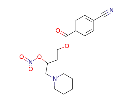 3-nitrato-4-piperidinobutyl-p-cyanobenzoate