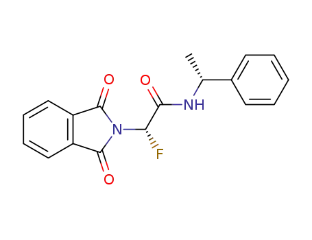 (S)-2-(1,3-Dioxo-1,3-dihydro-isoindol-2-yl)-2-fluoro-N-((R)-1-phenyl-ethyl)-acetamide