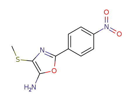 4-methylsulfanyl-2-(4-nitro-phenyl)-oxazol-5-ylamine