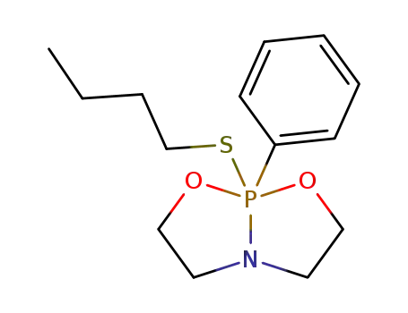 Molecular Structure of 71160-45-7 ((8-<i>TB</i>-5-22)-8-butylsulfanyl-8-phenyl-tetrahydro-8λ<sup>5</sup>-[1,3,2]oxazaphospholo[2,3-<i>b</i>][1,3,2]oxazaphosphole)