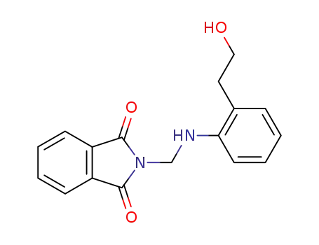 Molecular Structure of 116594-79-7 (<i>N</i>-[2-(2-hydroxy-ethyl)-anilinomethyl]-phthalimide)