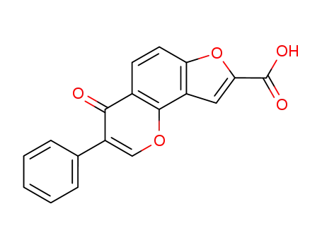 4-oxo-3-phenyl-4<i>H</i>-furo[2,3-<i>h</i>]chromene-8-carboxylic acid