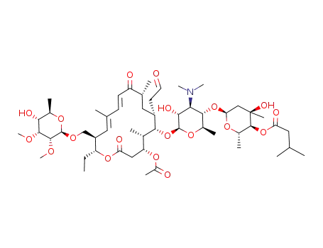 Molecular Structure of 63409-12-1 (Tylosin, 3-acetate 4B-(3-methylbutanoate))