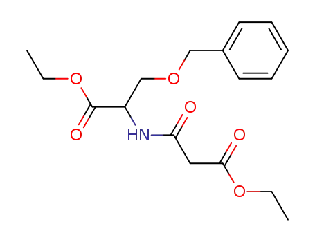 N-Ethoxymalonyl-O-benzyl-D,L-serinethylester