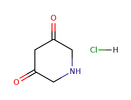 Molecular Structure of 74647-23-7 (Piperidine-3,5-dione hydrochloride)