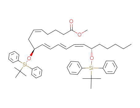 (5Z,9E,11E,13Z)-(8S,15S)-8,15-Bis-(tert-butyl-diphenyl-silanyloxy)-icosa-5,9,11,13-tetraenoic acid methyl ester