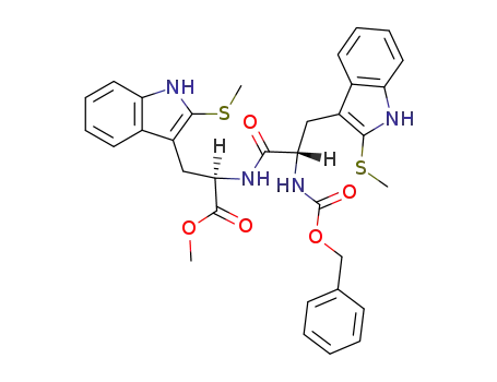 (R)-2-[(S)-2-Benzyloxycarbonylamino-3-(2-methylsulfanyl-1H-indol-3-yl)-propionylamino]-3-(2-methylsulfanyl-1H-indol-3-yl)-propionic acid methyl ester