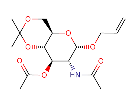 allyl 2-acetamido-2-deoxy-4,6-O-isopropylidene-α-D-glucopyranoside
