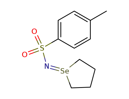 Molecular Structure of 55986-22-6 (1-(toluene-4-sulfonylimino)-tetrahydro-1λ<sup>4</sup>-selenophene)