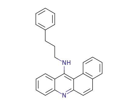 Molecular Structure of 115387-88-7 (benz[<i>a</i>]acridin-12-yl-(3-phenyl-propyl)-amine)