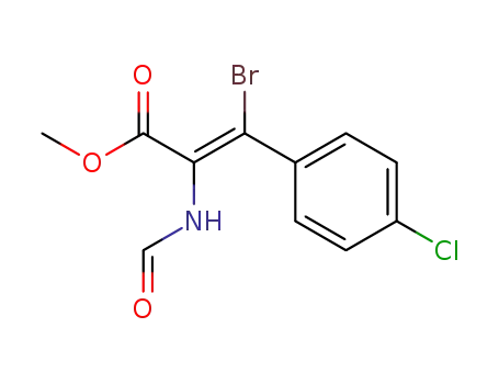 (E)-3-Bromo-3-(4-chloro-phenyl)-2-formylamino-acrylic acid methyl ester