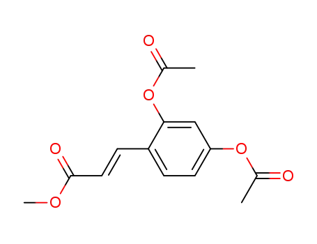 3- [2,4- 비스 (아세틸 옥시) 페닐] 아크릴산 메틸 에스테르