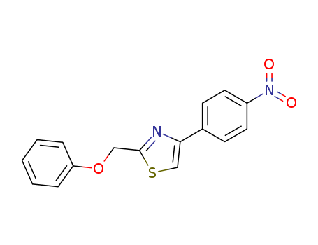 Thiazole,4-(4-nitrophenyl)-2-(phenoxymethyl)- cas  25021-46-9