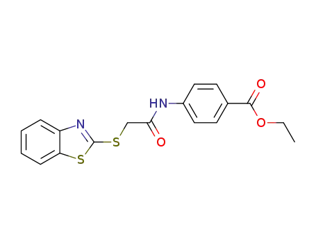 4-(2-benzothiazol-2-ylsulfanyl-acetylamino)-benzoic acid ethyl ester