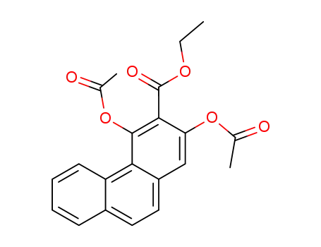2,4-Diacetoxy-phenanthrene-3-carboxylic acid ethyl ester