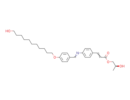 (S)-2-methylpropyl 4-<4-(11-hydroxyundecyloxy)benzylideneamino>cinnamate