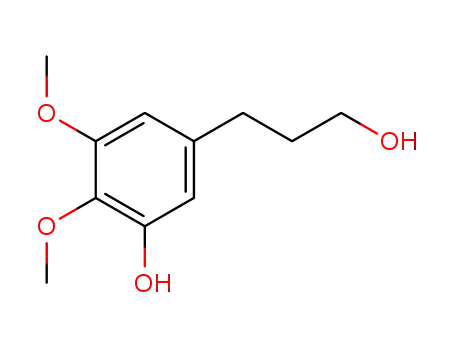Molecular Structure of 63543-12-4 (5-(3-Hydroxypropyl)-2,3-diMethoxyphenol)