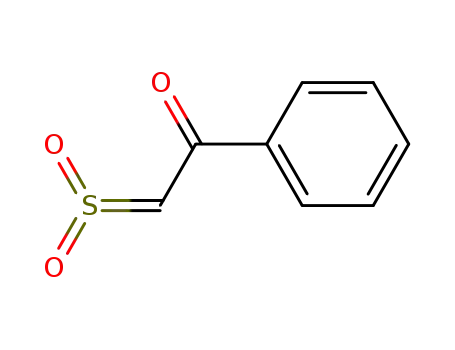 Molecular Structure of 32116-82-8 (Benzeneethanethial, a-oxo-, S,S-dioxide)