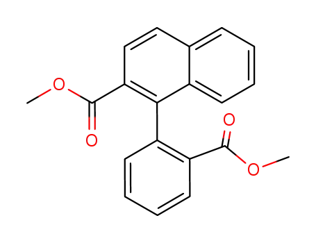 Molecular Structure of 743-37-3 (1-(2-methoxycarbonyl-phenyl)-[2]naphthoic acid methyl ester)
