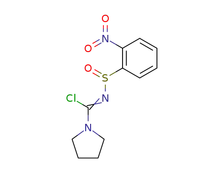 2-Nitro-benzenesulfinic acid 1-chloro-1-pyrrolidin-1-yl-meth-(Z)-ylideneamide