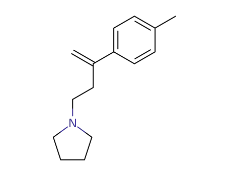 Molecular Structure of 102004-01-3 (1-(3-<i>p</i>-tolyl-but-3-enyl)-pyrrolidine)