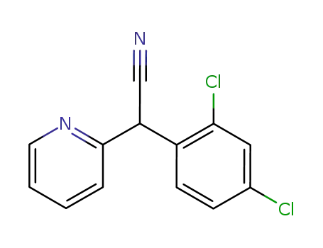 Molecular Structure of 96461-91-5 ((2,4-dichloro-phenyl)-[2]pyridyl-acetonitrile)