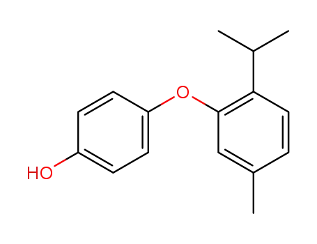 Molecular Structure of 40843-62-7 (Phenol, 4-[5-methyl-2-(1-methylethyl)phenoxy]-)