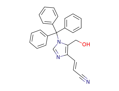 (E)-3-(5-Hydroxymethyl-1-trityl-1H-imidazol-4-yl)-acrylonitrile
