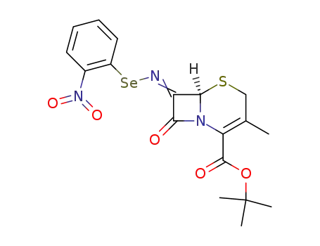 (<i>R</i>)-3-methyl-7-(2-nitro-phenylselanylimino)-8-oxo-5-thia-1-aza-bicyclo[4.2.0]oct-2-ene-2-carboxylic acid <i>tert</i>-butyl ester