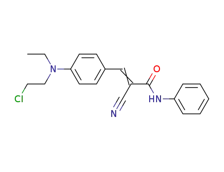 N-Ethyl-N-(2-chlor-ethyl)-4-(2-cyan-2-phenylcarbamoyl-vinyl)-anilin
