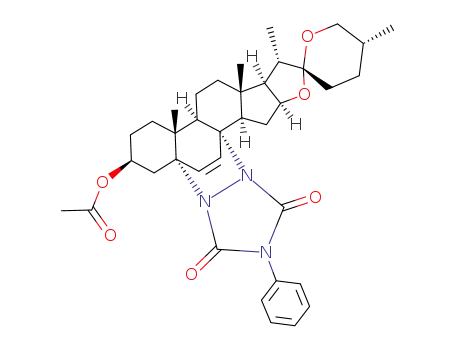 (25<i>R</i>)-3β-acetoxy-31-phenyl-5α,8α-[1,2]epi[1,2,4]triazolo-spirost-6-ene-30,32-dione