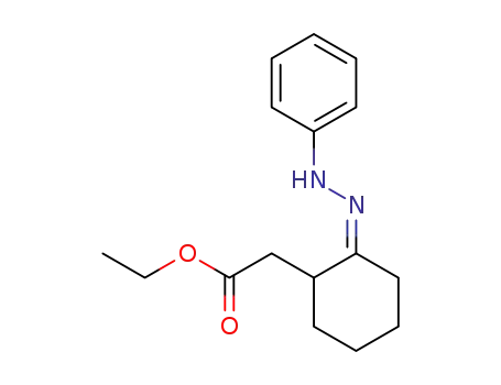 (2-phenylhydrazono-cyclohexyl)-acetic acid ethyl ester