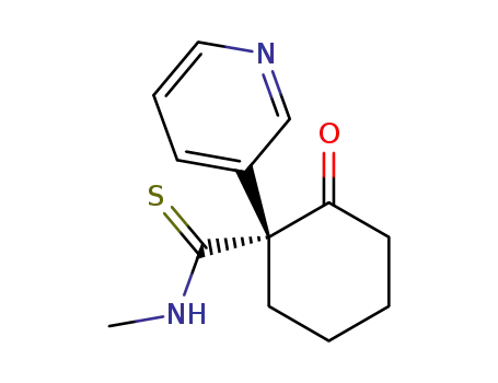 (R)-2-Oxo-1-pyridin-3-yl-cyclohexanecarbothioic acid methylamide