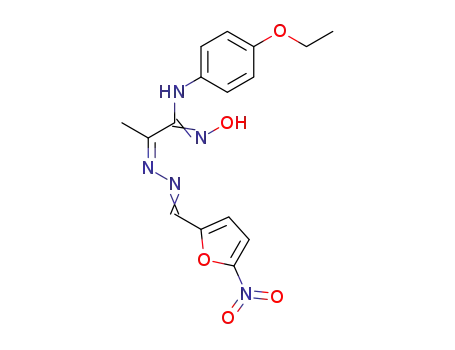 4-ethoxy-N-[(1E)-2-{(2E)-2-[(5-nitrofuran-2-yl)methylidene]hydrazinyl}-1-nitrosoprop-1-en-1-yl]aniline