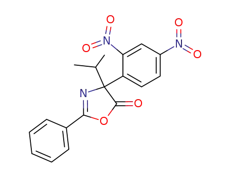 5(4H)-Oxazolone, 4-(2,4-dinitrophenyl)-4-(1-methylethyl)-2-phenyl-