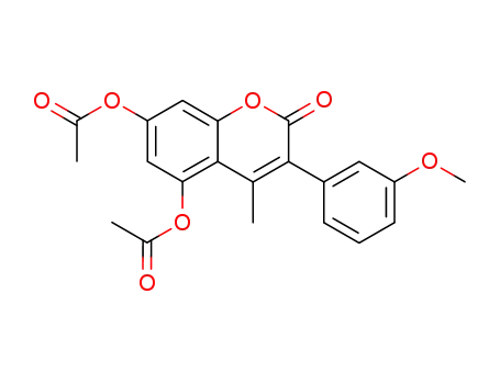 5,7-diacetoxy-3-(3-methoxy-phenyl)-4-methyl-coumarin