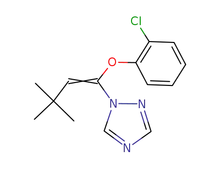 Molecular Structure of 83724-31-6 (1H-1,2,4-Triazole, 1-[1-(2-chlorophenoxy)-3,3-dimethyl-1-butenyl]-, (Z)-)