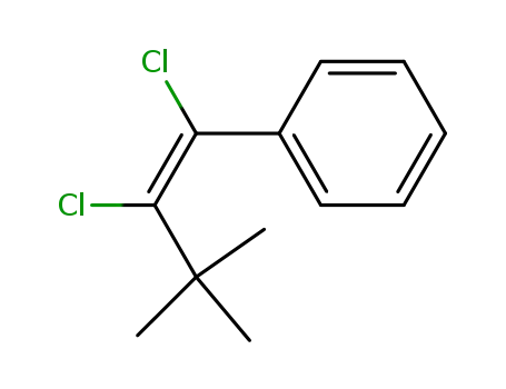 Molecular Structure of 58696-49-4 (Benzene, (1,2-dichloro-3,3-dimethyl-1-butenyl)-, (Z)-)