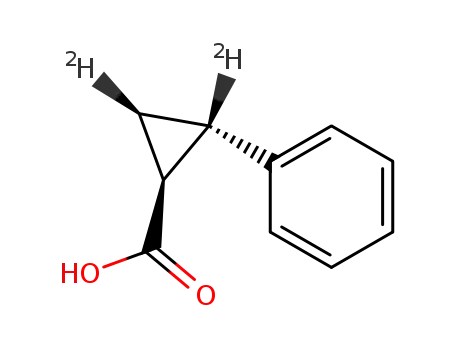(1<i>S</i>)-2<i>c</i>,3<i>c</i>-dideuterio-2<i>t</i>-phenyl-cyclopropane-<i>r</i>-carboxylic acid