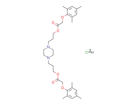 piperazine-1,4-diyldipropane-3,1-diyl bis[(2,4,6-trimethylphenoxy)acetate] dihydrochloride
