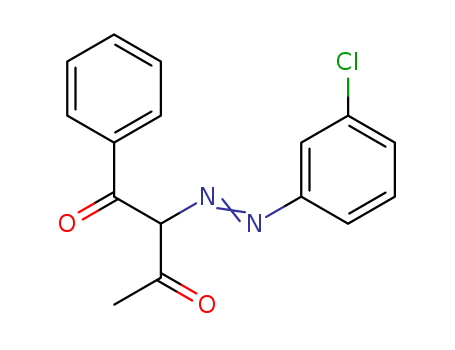 1,3-Butanedione, 2-[(3-chlorophenyl)azo]-1-phenyl-