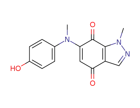 6-[(4-Hydroxy-phenyl)-methyl-amino]-1-methyl-1H-indazole-4,7-dione