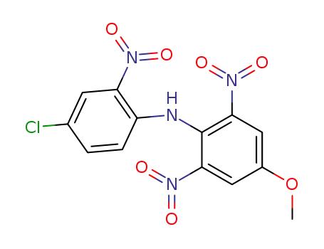 Molecular Structure of 502182-42-5 ((4-chloro-2-nitro-phenyl)-(4-methoxy-2,6-dinitro-phenyl)-amine)