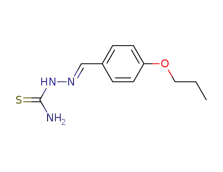 Molecular Structure of 5351-86-0 (4-propoxybenzaldehyde thiosemicarbazone)