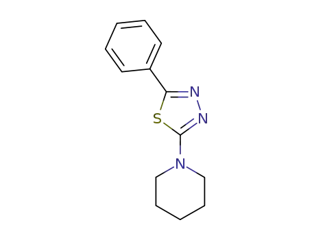 Molecular Structure of 19430-35-4 (phenyl-5 piperidino-2 thiadiazole-1,3,4)