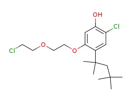 2-chloro-5-[2-(2-chloro-ethoxy)-ethoxy]-4-(1,1,3,3-tetramethyl-butyl)-phenol